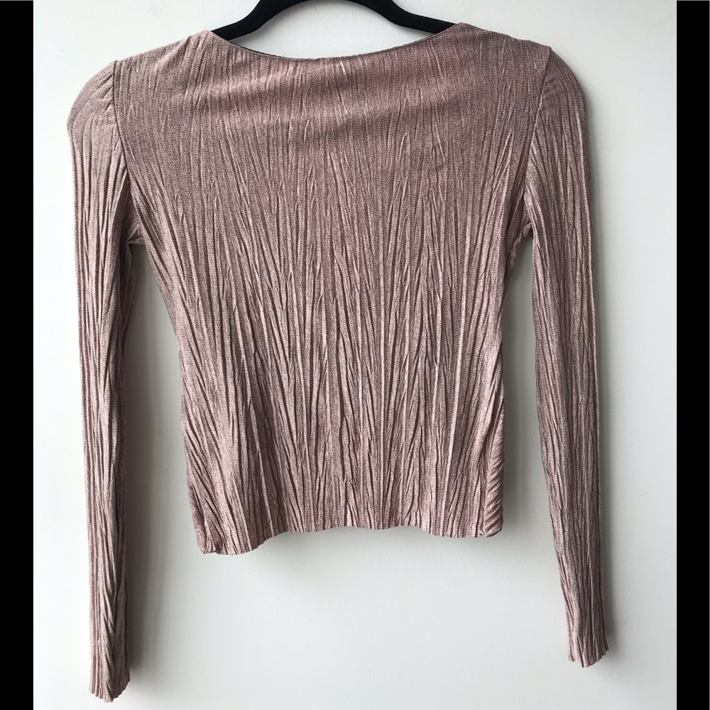 Zara W/B Collection Surplice Blouse 💞 - Picture 3 of 7